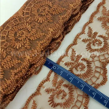 ارگانزا قهوه ای عبایی روشن