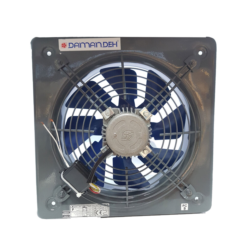 هواکش صنعتی نمره 40 تک فاز با پروانه فلزی دمنده کد VIA-40C4S