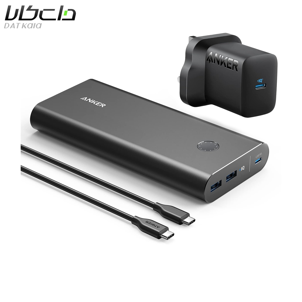 پاوربانک انکر مدل PowerCore 45W ظرفیت 26800 میلیآمپر به همراه شارژر دیواری انکر مدل B1376