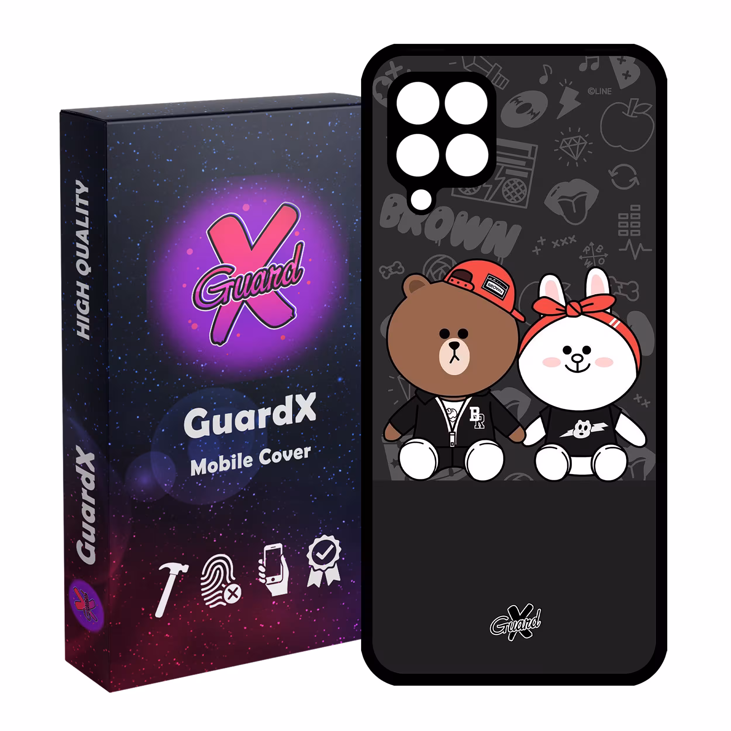 کاور گارد ایکس طرح Friends مدل Glass10127 مناسب برای گوشی موبایل سامسونگ Galaxy A22 4G