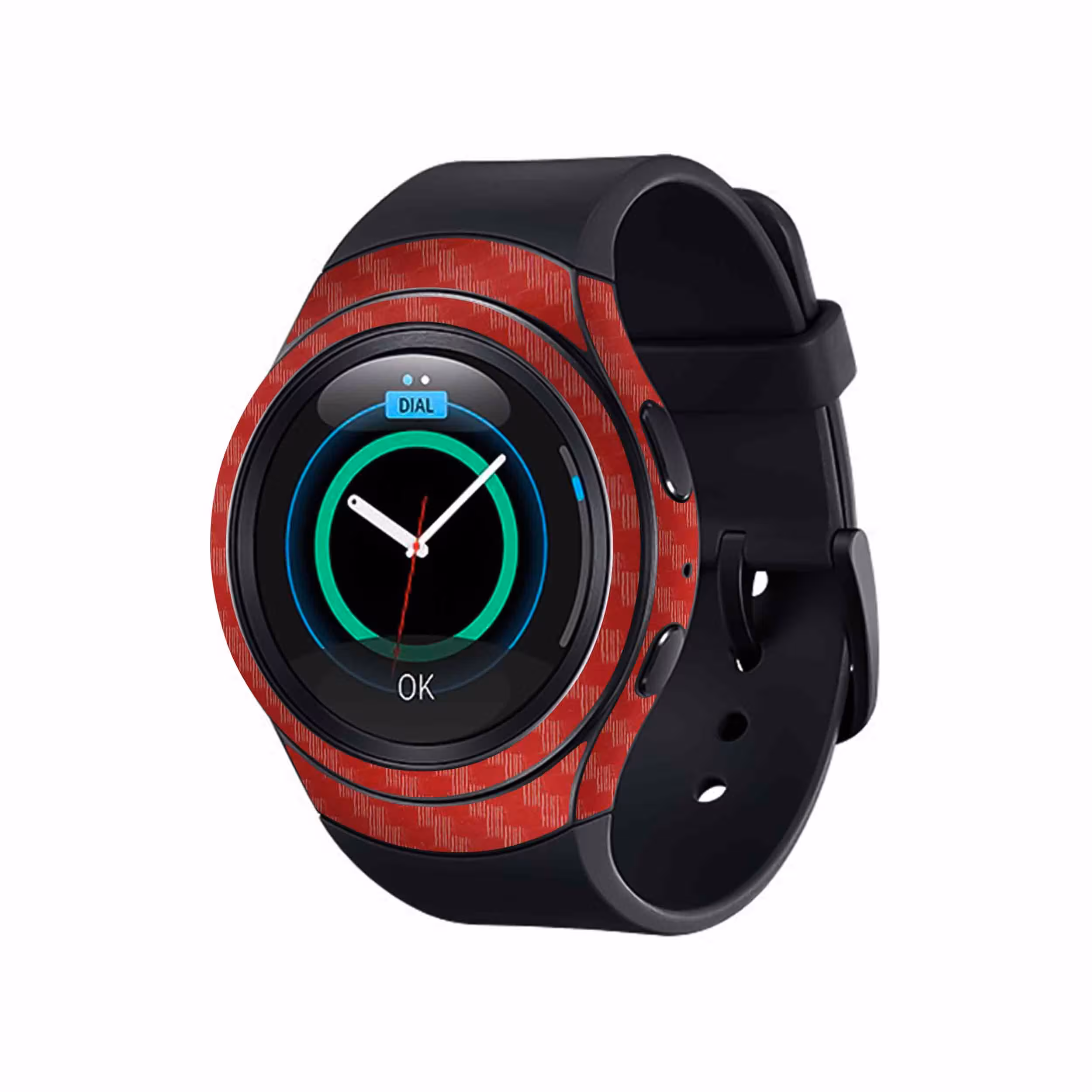 برچسب ماهوت طرح Red-Fiber مناسب برای ساعت هوشمند سامسونگ Galaxy Gear S2