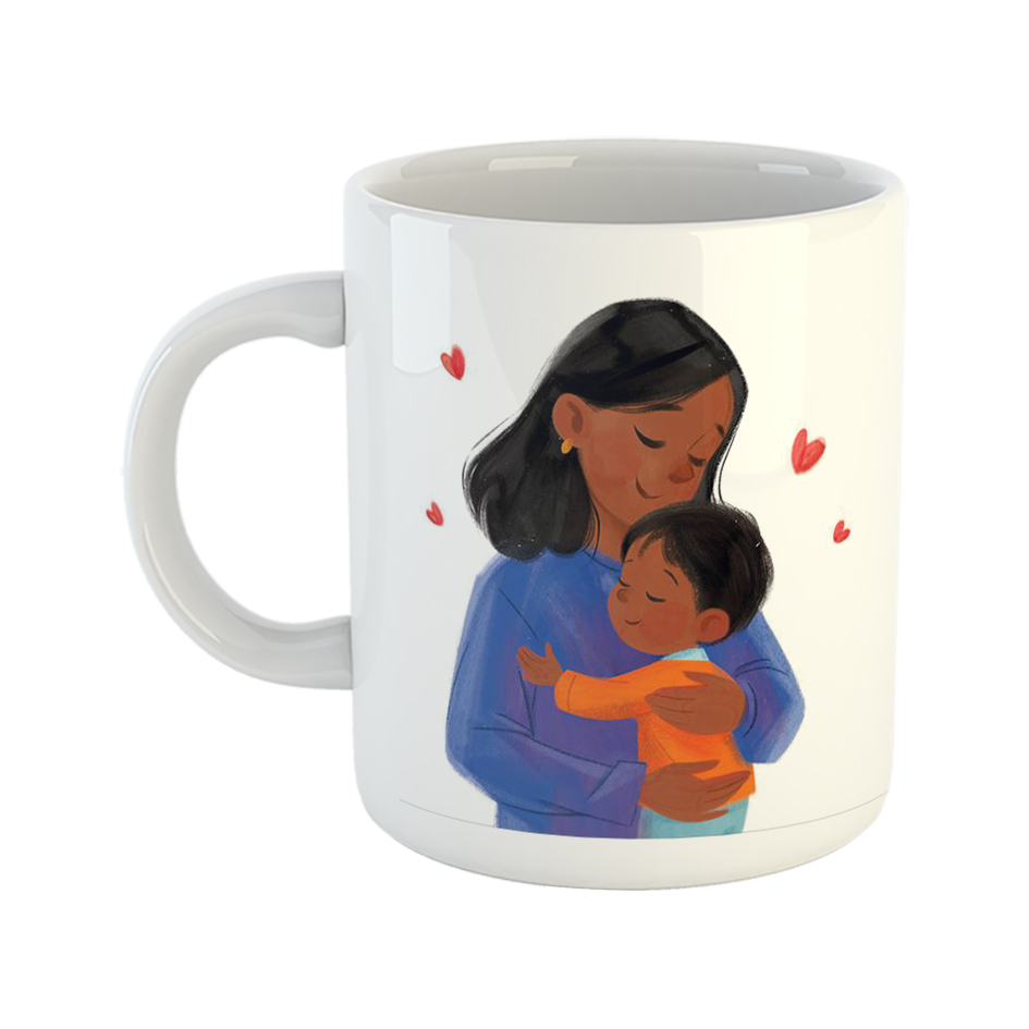 ماگ طرح مادر و کودک مدل عشق مادر