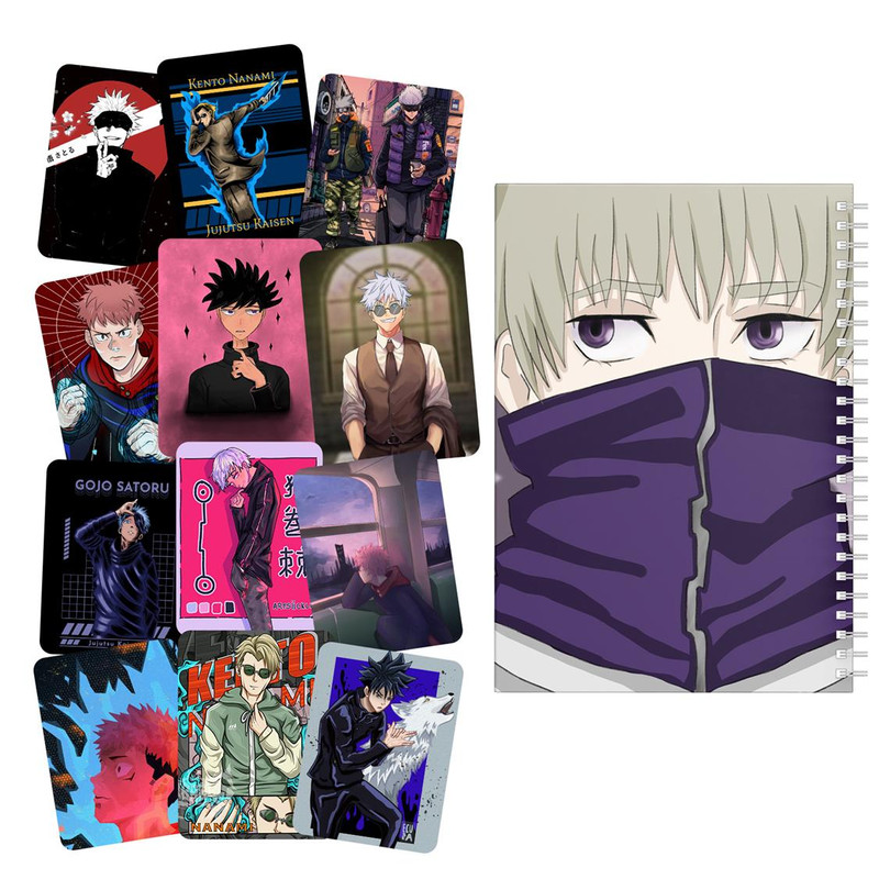 دفتر نقاشی باژیکان طرح انیمه جوجوتسو کایسن کد 20100861 به همراه برچسب مجموعه 12 عددی