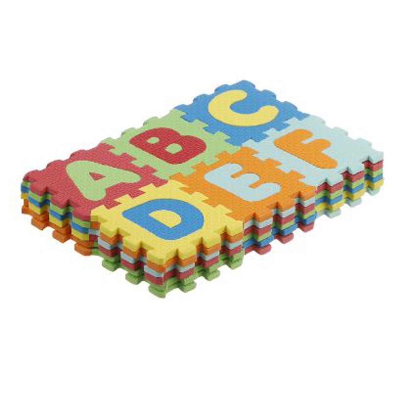 پازل 42 تکه بافوم طرح حروف و اعداد لاتین کوچک مدل فومی (پس کرایه)