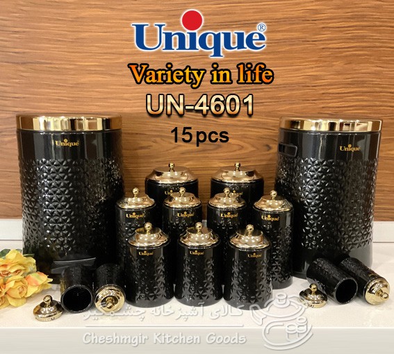 سرویس آشپزخانه 15 پار چه یونیک مدل گلکسی کد UN-4601