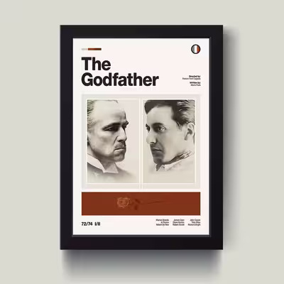 تابلو مدل The Godfather پدرخواننده کد S3018-b