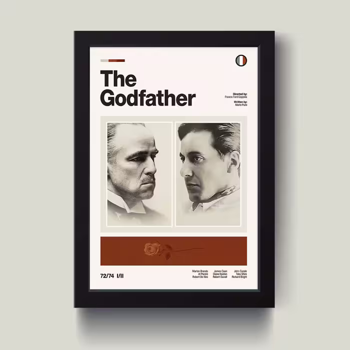 تابلو مدل The Godfather پدرخواننده کد S3018-b