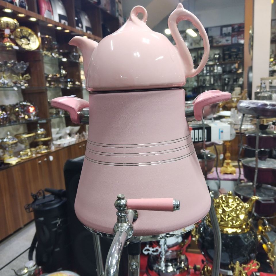 کتری قوری شیر دار برندگلستان بدنه استیل گرانیتی شده کیفیت عالی 