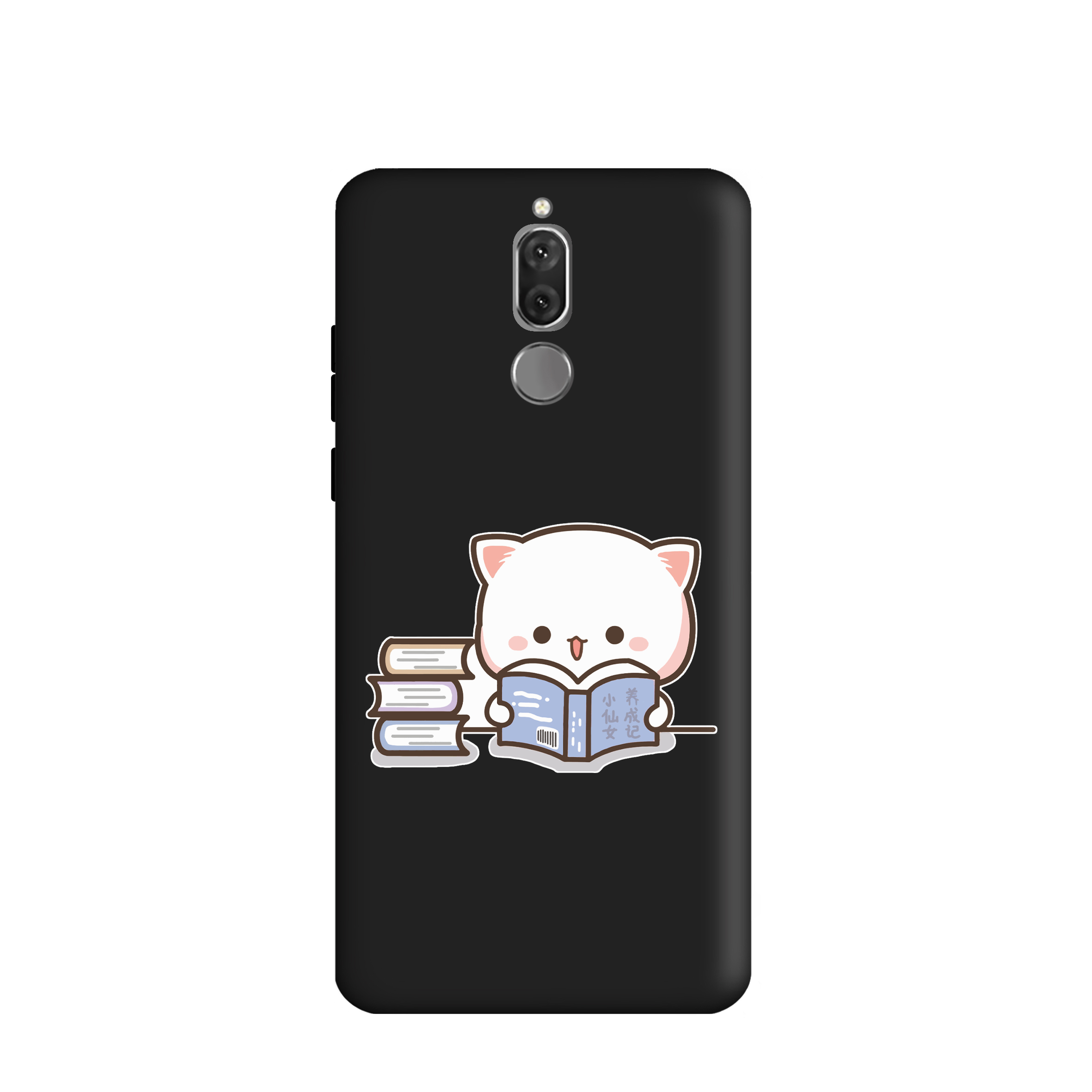 کاور طرح گربه و کتاب کد u1091 مناسب برای گوشی موبایل هوآوی Mate 10 Lite