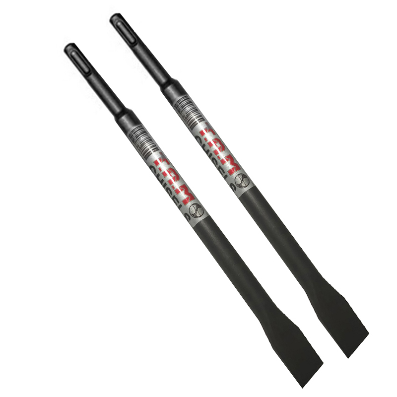 قلم تخریب چهار شیار تام مدل نوک تخت سایز 250 میلی متر بسته 2 عددی