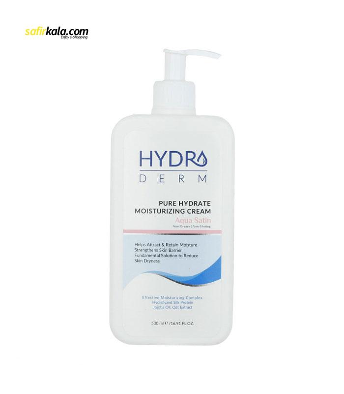 کرم مرطوب کننده و نرم کننده هیدرودرم مدل Aqua Satin حجم 500 میلی لیتر