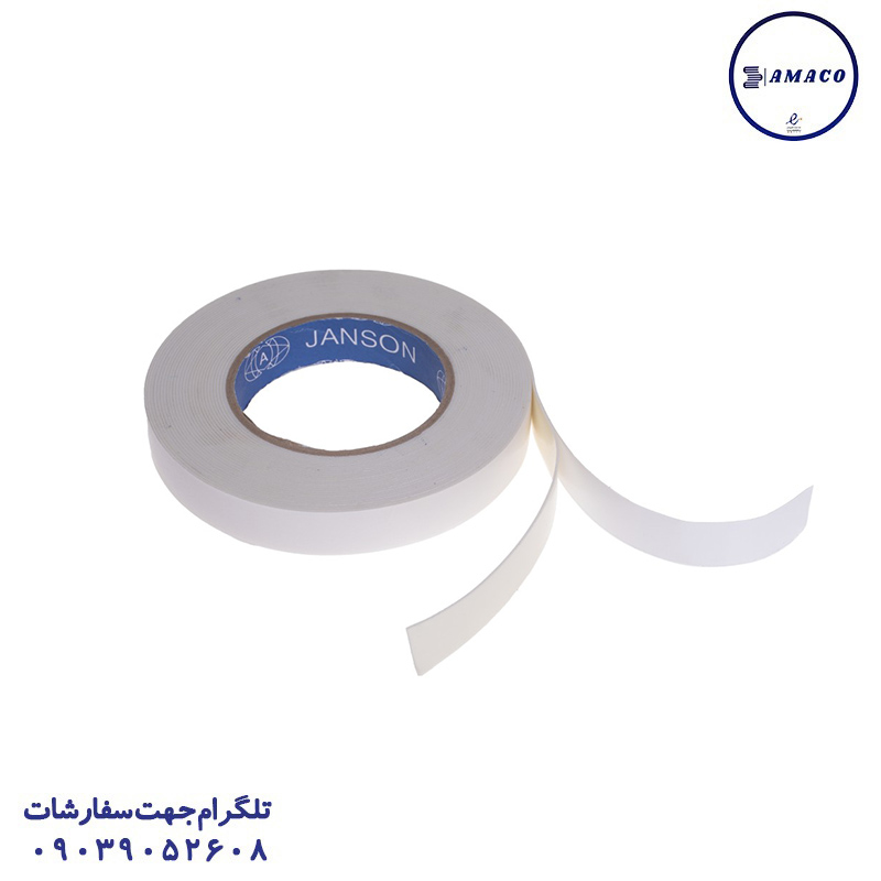 چسب 2 طرفه پوست پیازی 30 یارد جانسون