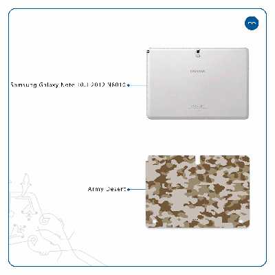 برچسب پوششی ماهوت مدل Army-Desert مناسب برای تبلت سامسونگ Galaxy Note 10.1 2012 N8010