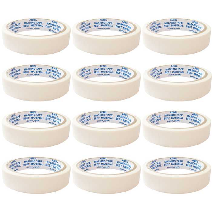 نوار چسب کاغذی آبریل کد 16 پهنای 2 سانتی متر بسته 12 عددی | چاوه