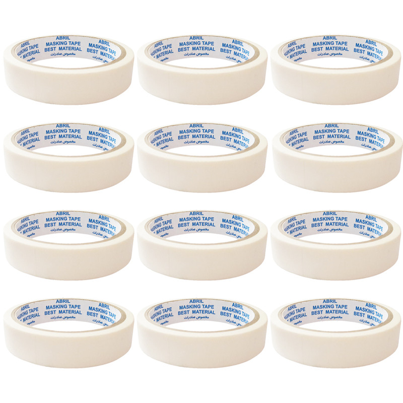 نوار چسب کاغذی آبریل کد 16 پهنای 2 سانتی متر بسته 12 عددی | چاوه