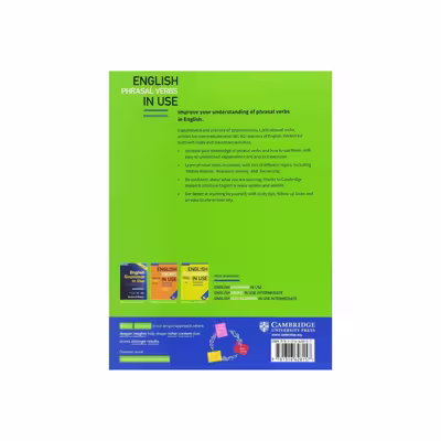 کتاب English Phrasal Verbs In Use intermediate اثر Michael McCarthy and Felicity ODell انتشارات جنگل 