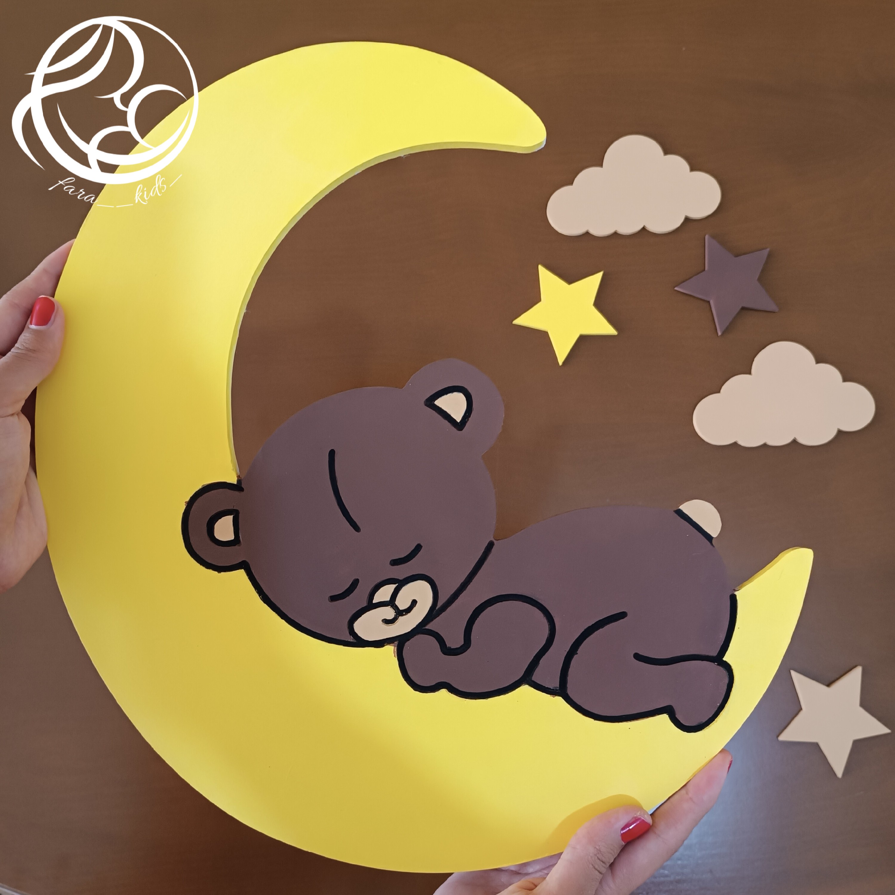 چراغخواب اتاق کودک مدل خرس و ماه (پس کرایه)