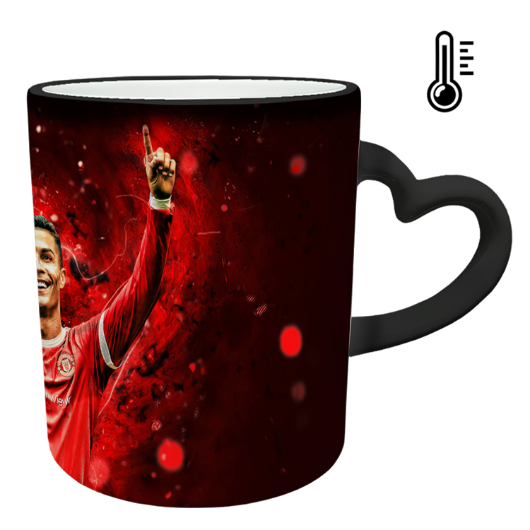 ماگ حرارتی مدل دسته قلبی طرح رونالدو کد 192