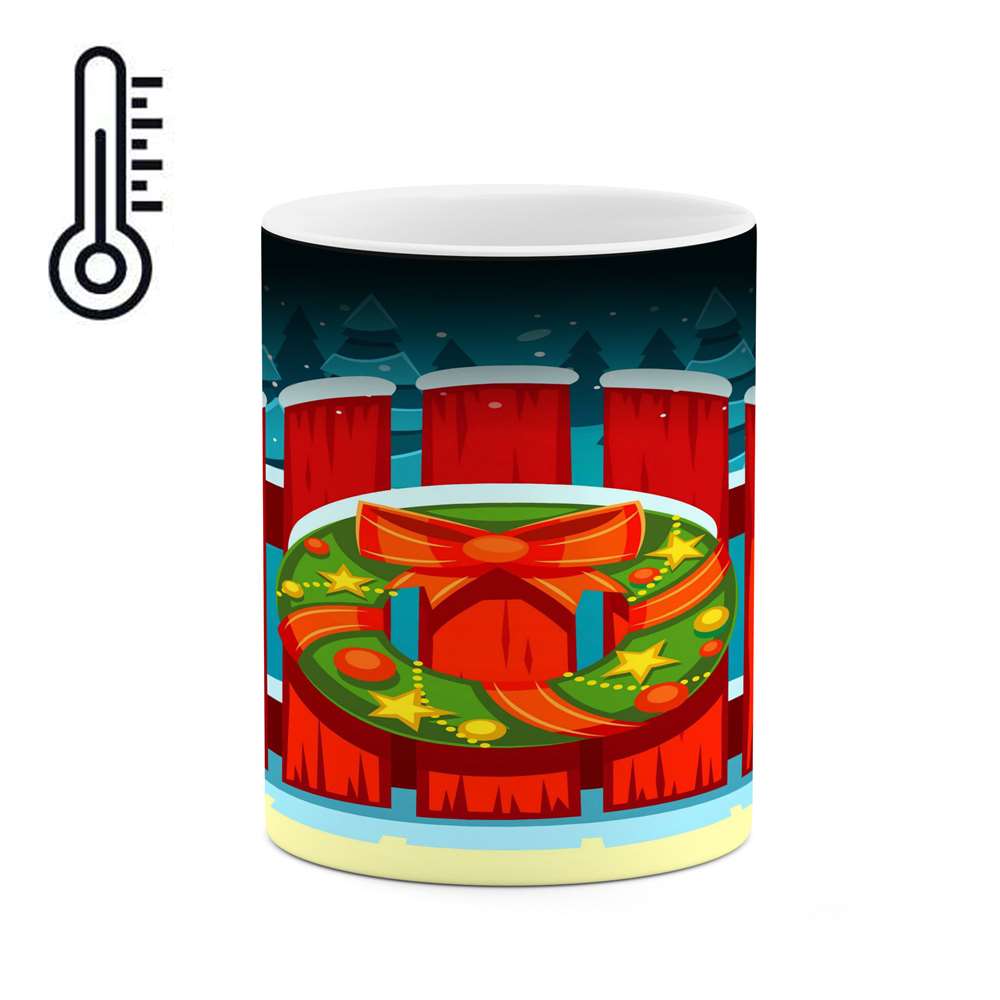 ماگ حرارتی کاکتی طرح کریسمس مدل mgh17088