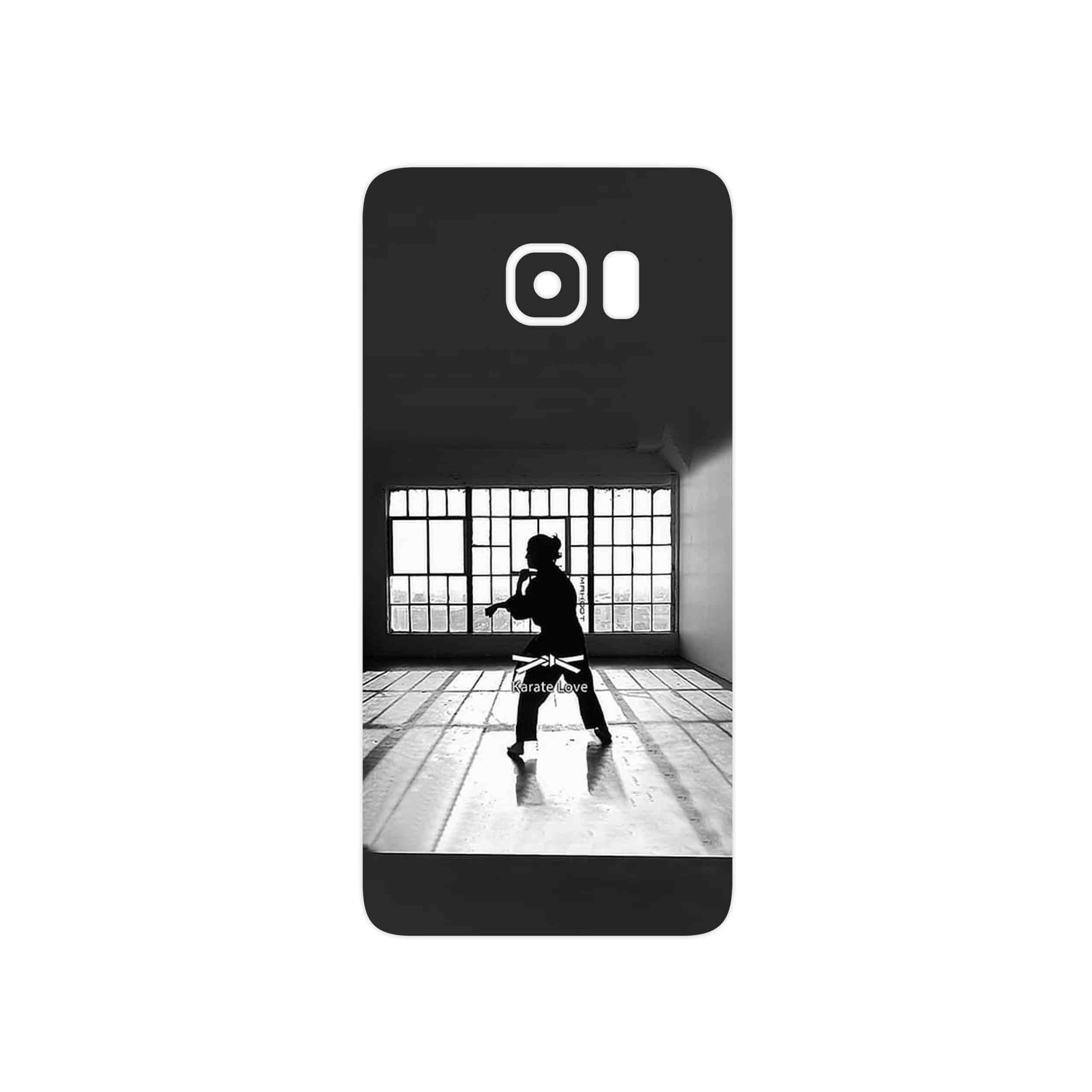 برچسب پوششی ماهوت مدل Karate مناسب برای گوشی موبایل سامسونگ Galaxy S6 Edge