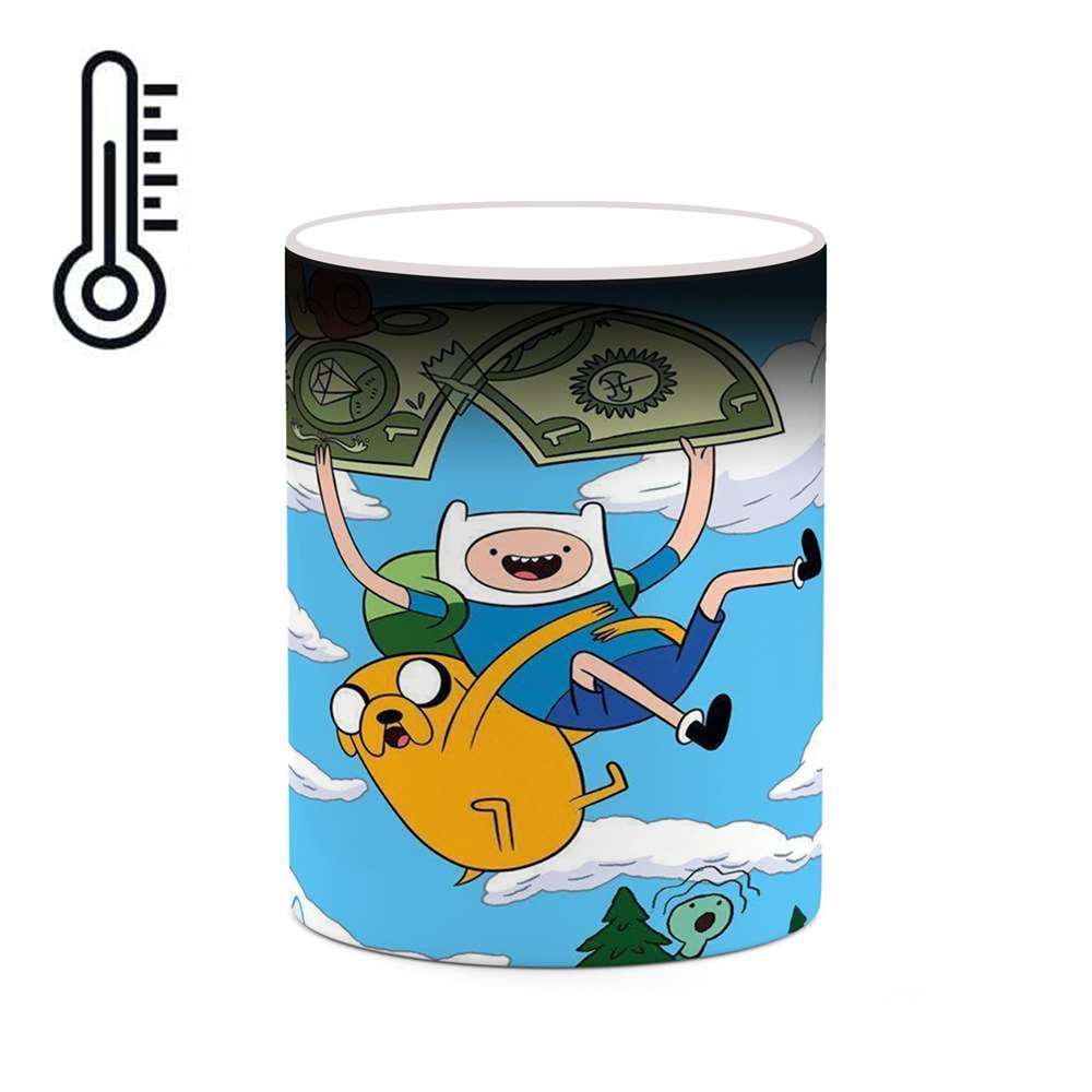 ماگ حرارتی کاکتی طرح کارتون Adventure Time مدل mgh22074