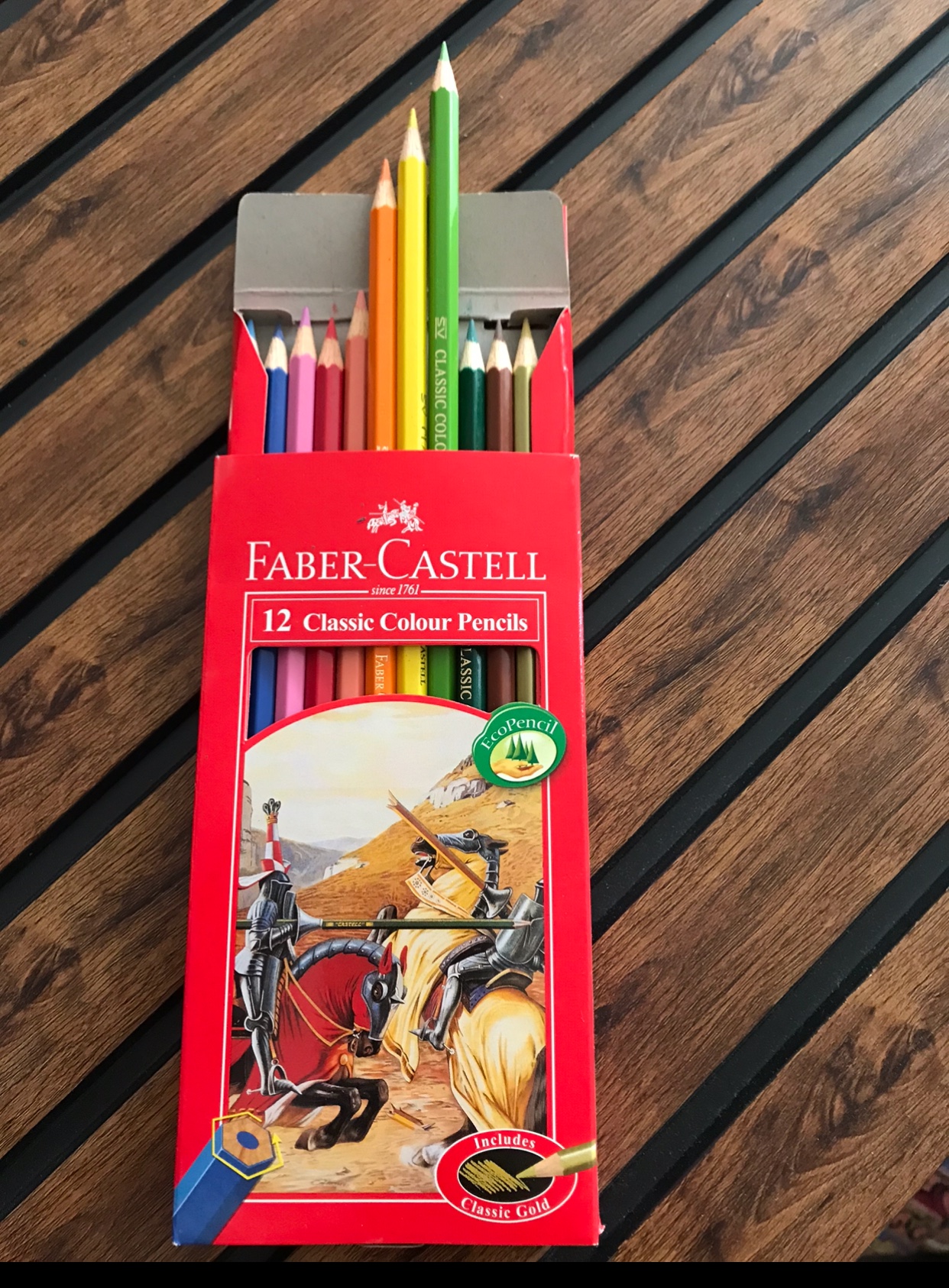مداد رنگی FABER-CASTELL دوازده رنگی جعبه مقوایی