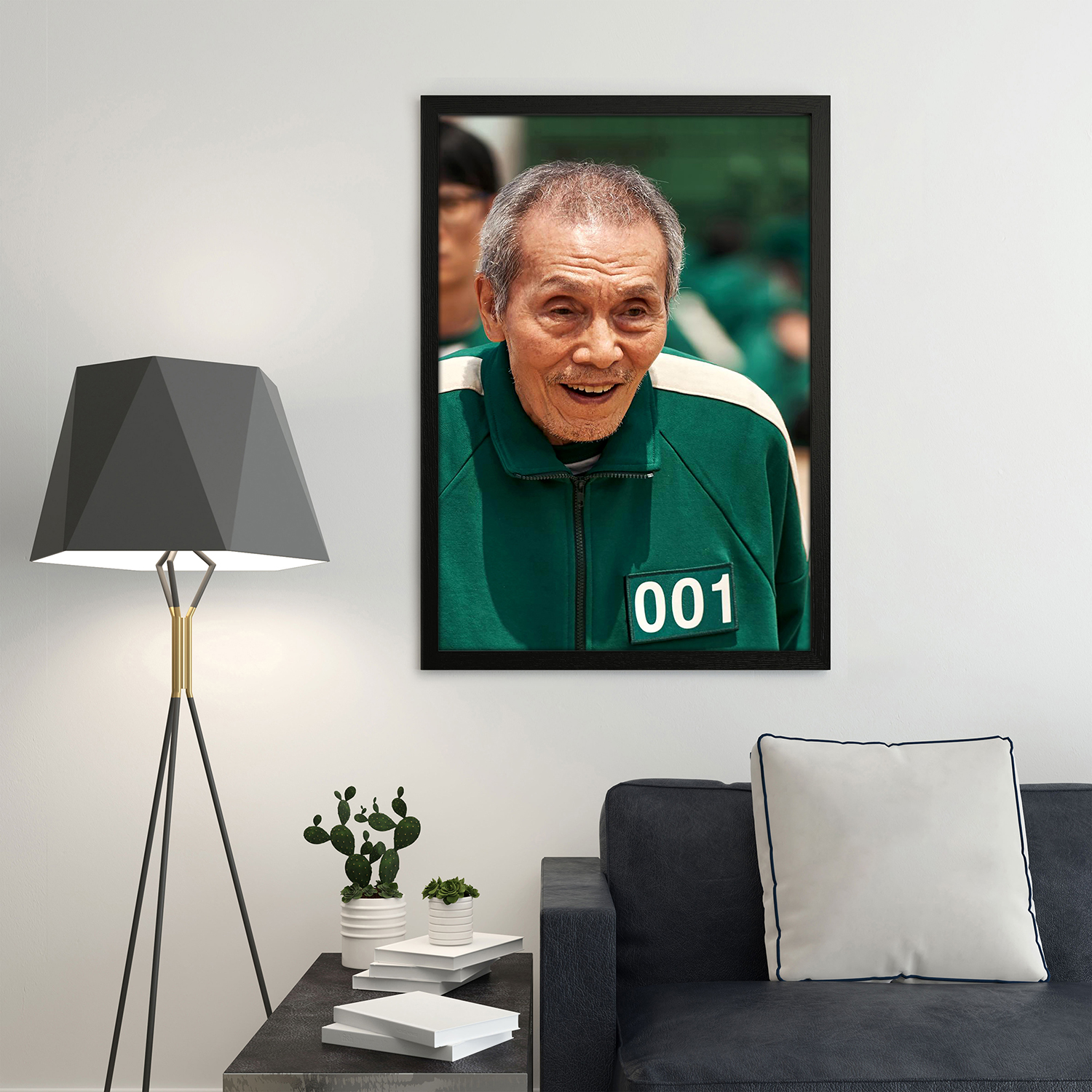 تابلو مدل سریال squid game بازیکن شماره 001 کد 12 