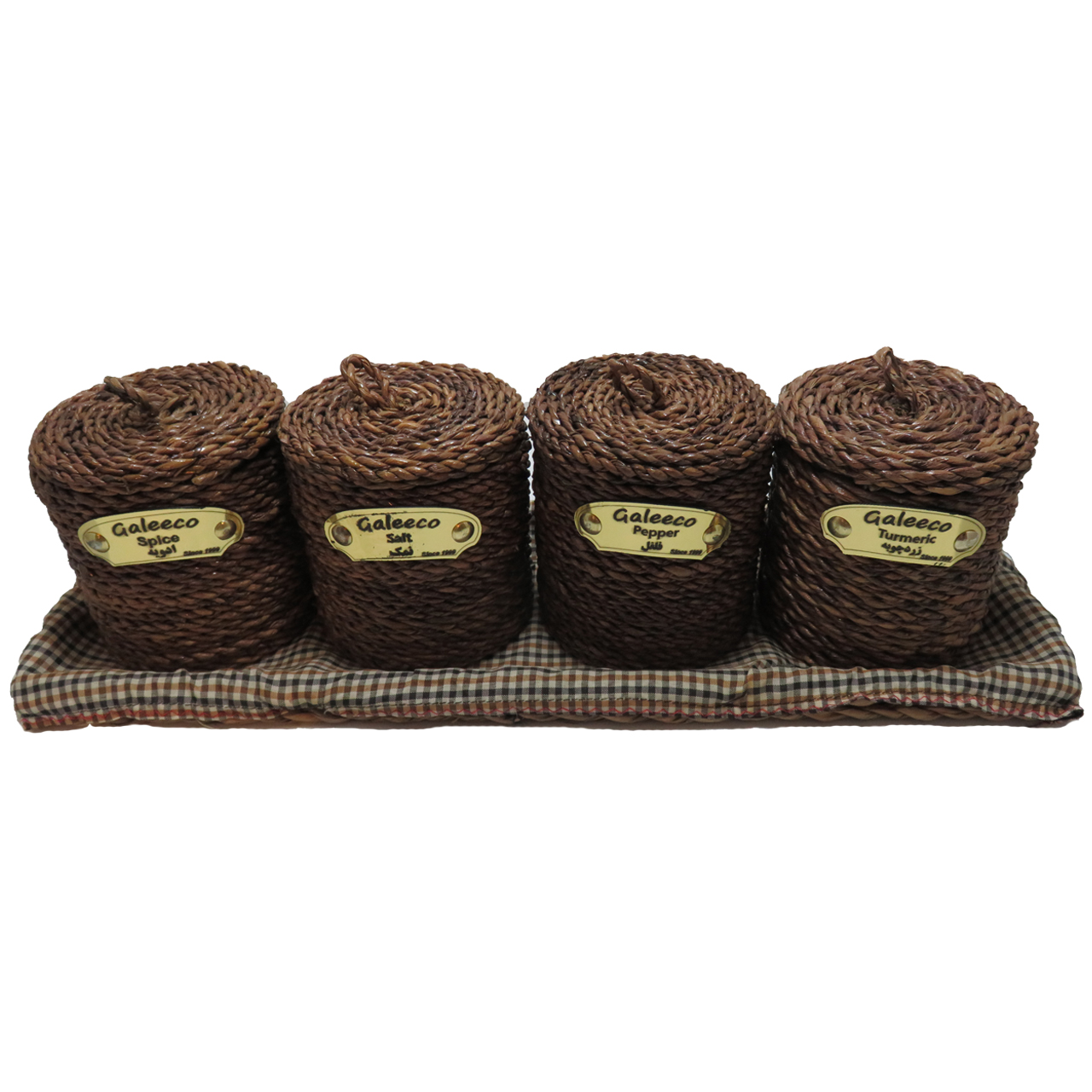 ست جای ادویه 4 پارچه گالیکو مدل AD-1