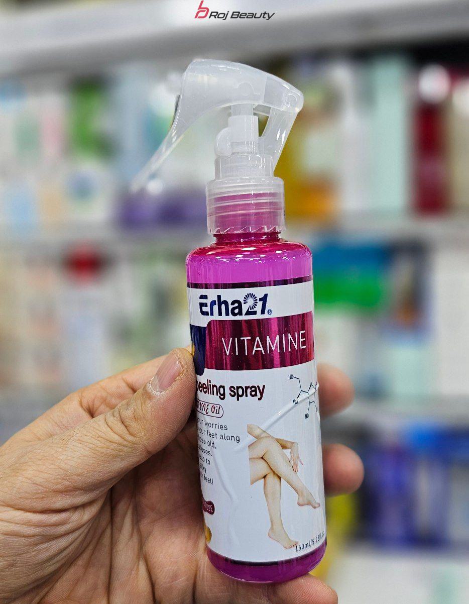 اسپری رفع ترک پا لایه بردار و روشن کننده فوری پا VITAMIN E 150Ml