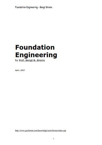 󾕇 دانلود کتاب Broms B. B., Foundation Engineering, 2007 - دانلود کتاب های دانشگاهی