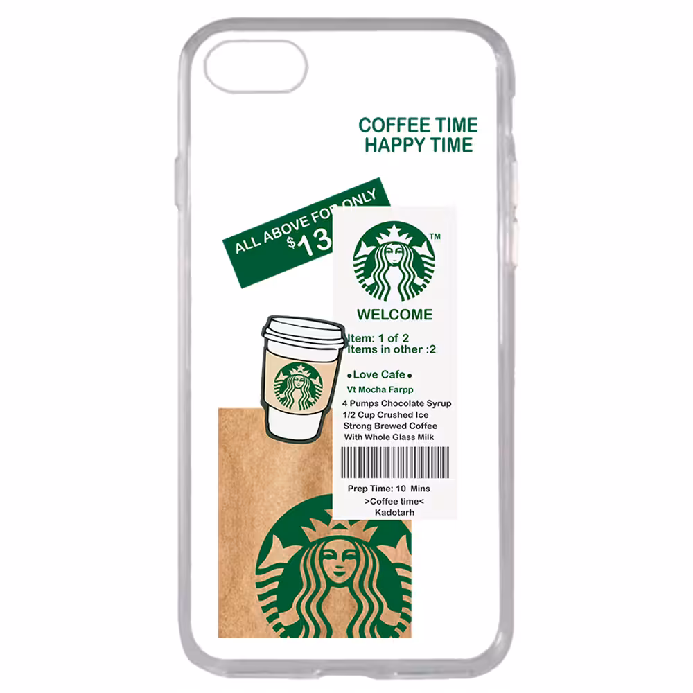 کاور طرح Starbucks مناسب برای گوشی موبایل اپل iPhone 7 / 8
