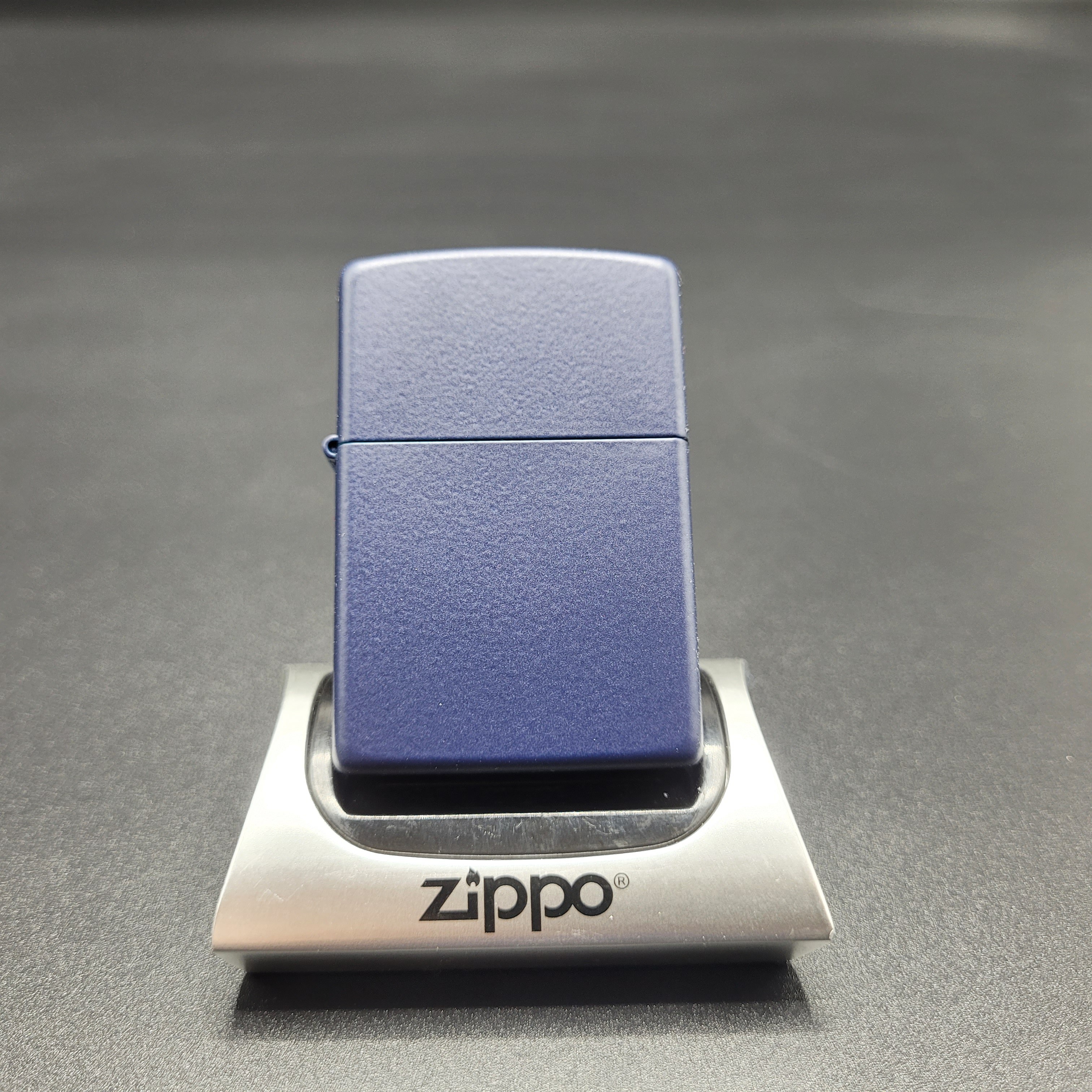 فندک سورمه ای ساده زیپو اورجینال 