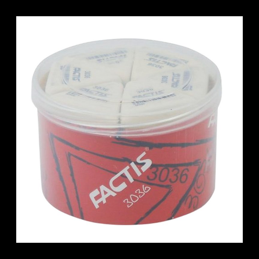 پاک کن فکتیس سفید مثلثی 3036 لیوانی کوچک 