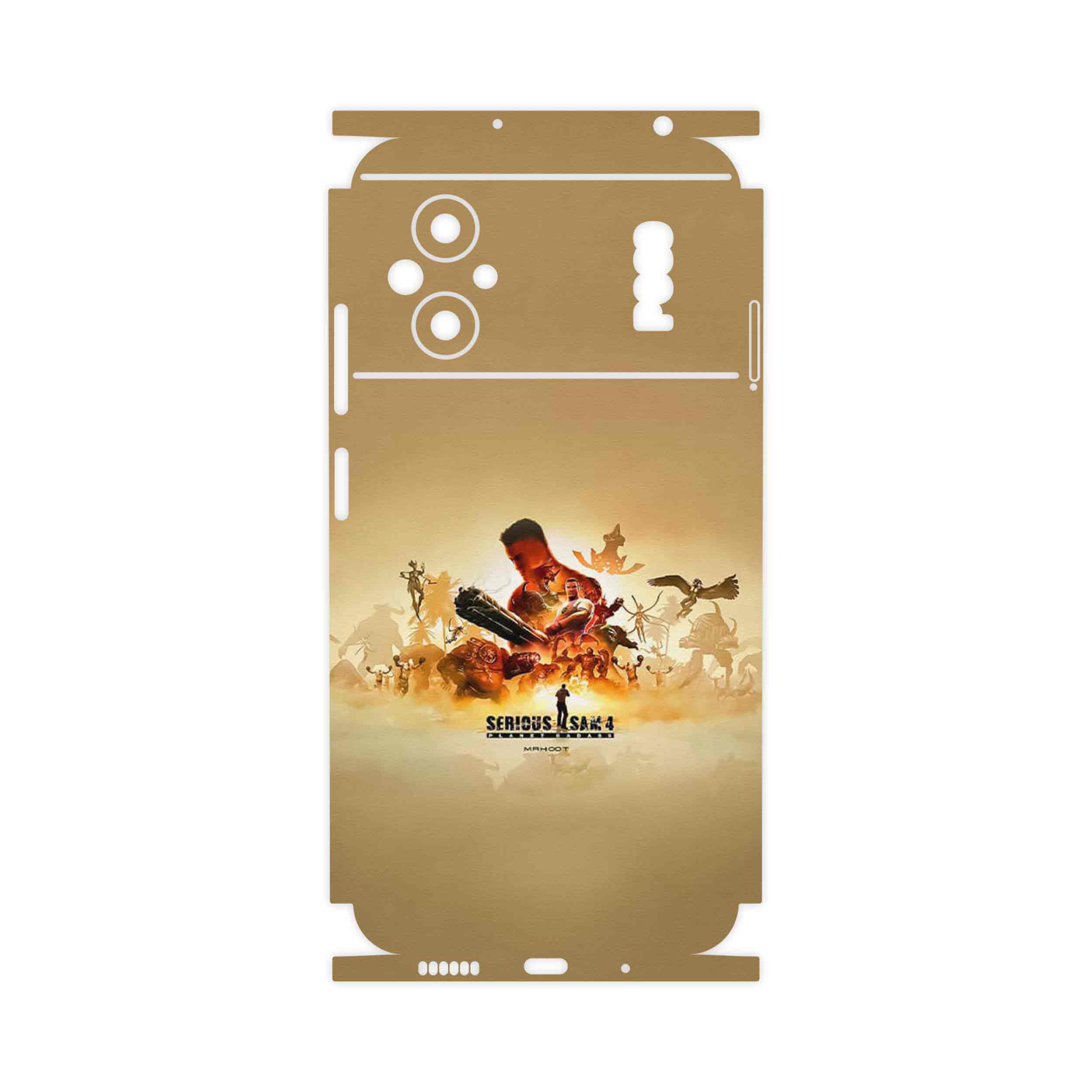 برچسب پوششی ماهوت مدل Serious Sam Game Series-FullSkin مناسب برای گوشی موبایل شیائومی Poco M5
