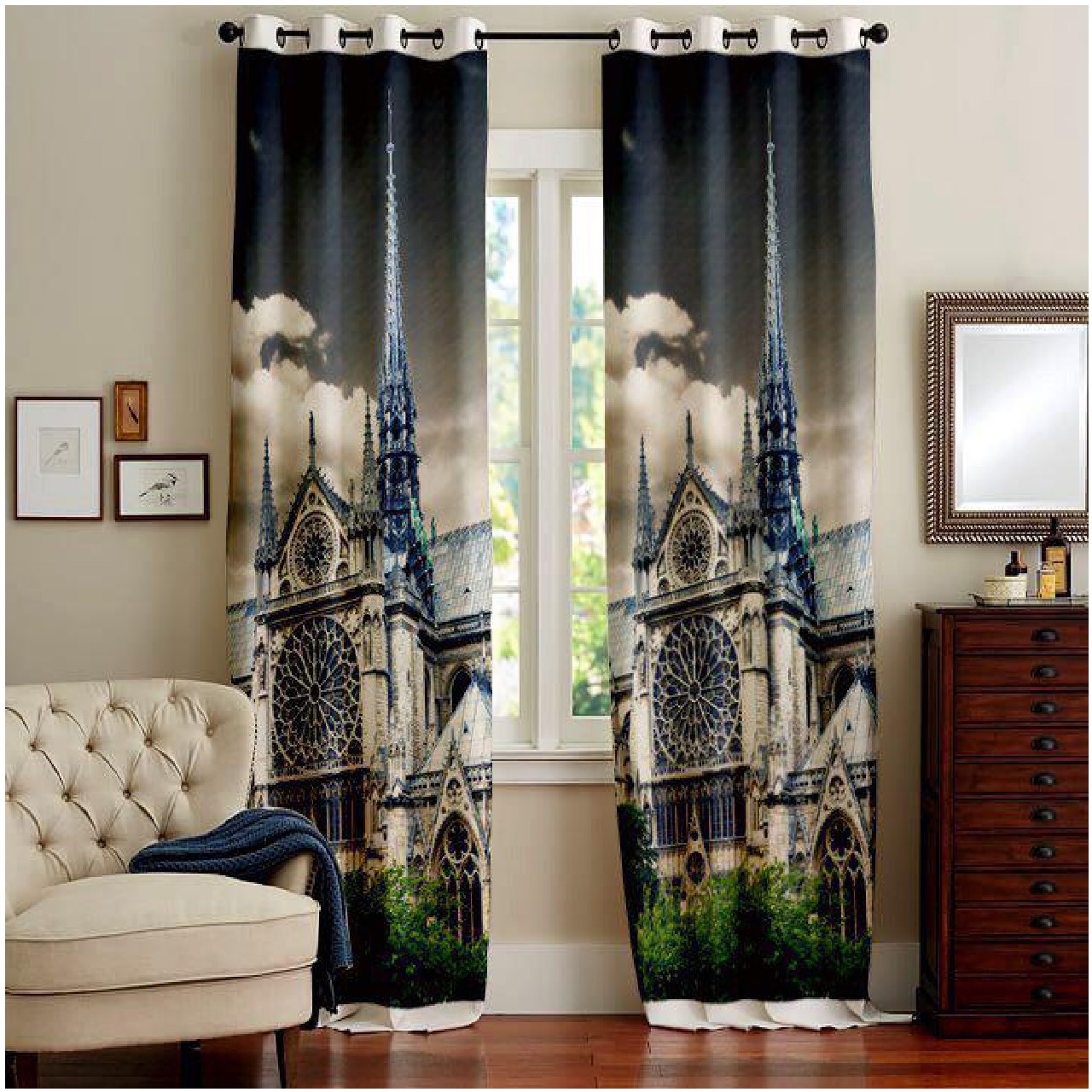 پرده سرمه مدل ch20 ارتفاع 280 سانتی متر