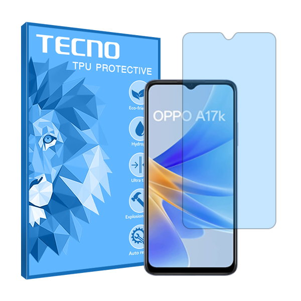 گلس اوپو A17k مدل هیدروژلی آنتی بلو برند تکنو کد S