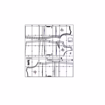 الگو خیاطی تاپ زنانه بوردا استایل کد 6672 سایز 46 تا 60 متد مولر