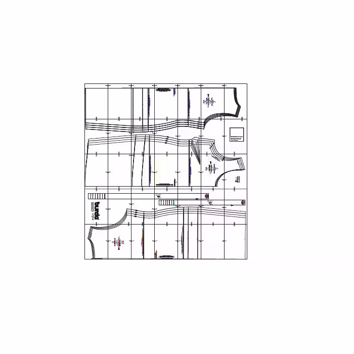 الگو خیاطی تاپ زنانه بوردا استایل کد 6672 سایز 46 تا 60 متد مولر
