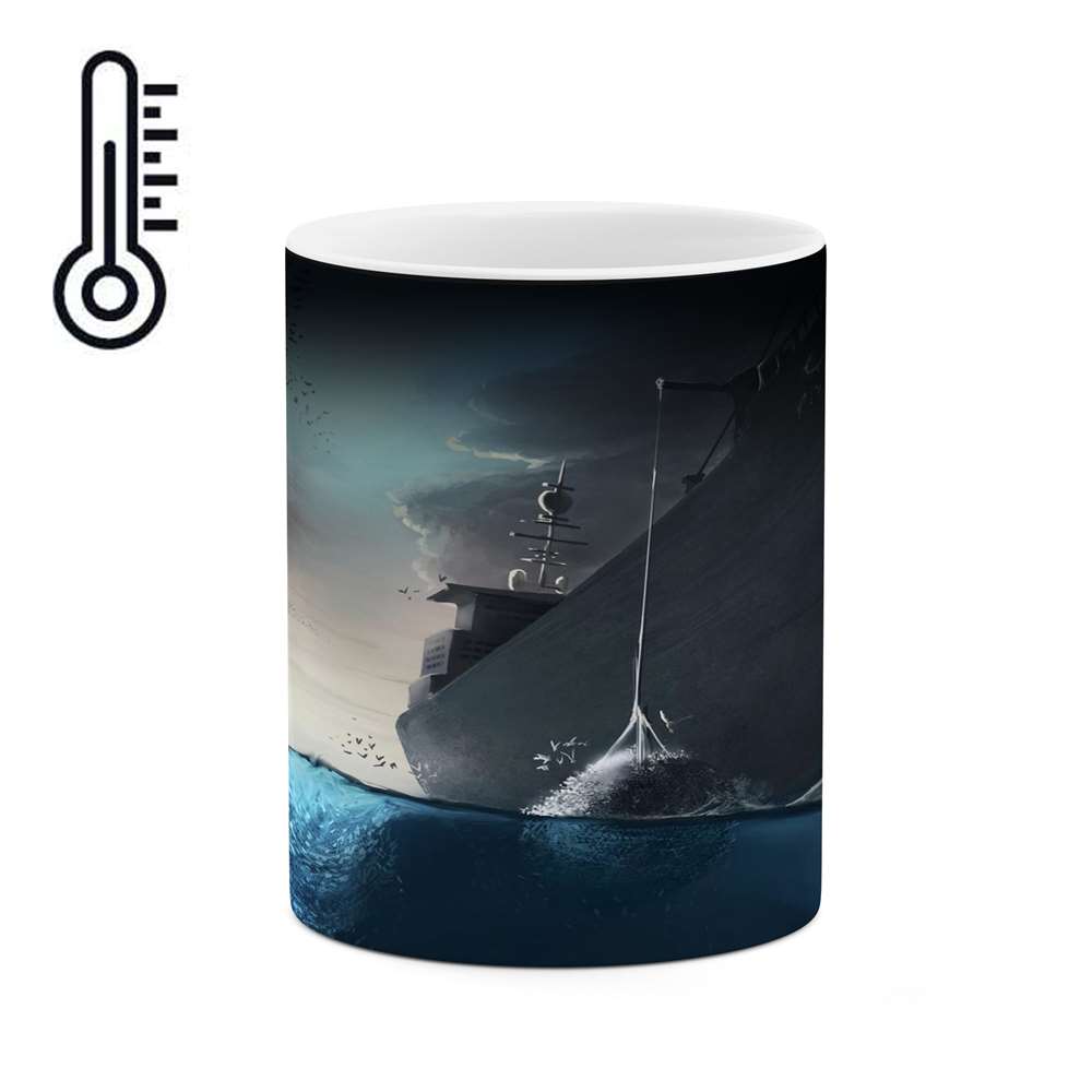 ماگ حرارتی کاکتی طرح نقاشی مدل mgh13926