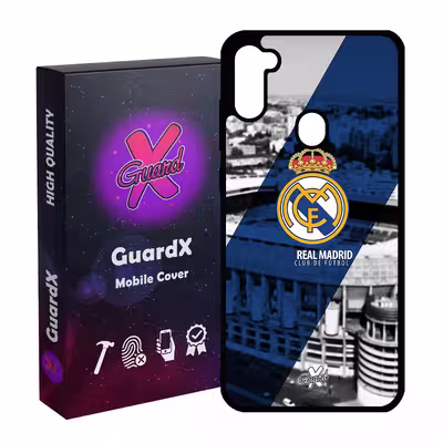 کاور گارد ایکس طرح Real Madrid مدل Glass10054 مناسب برای گوشی موبایل سامسونگ Galaxy A11 / M11