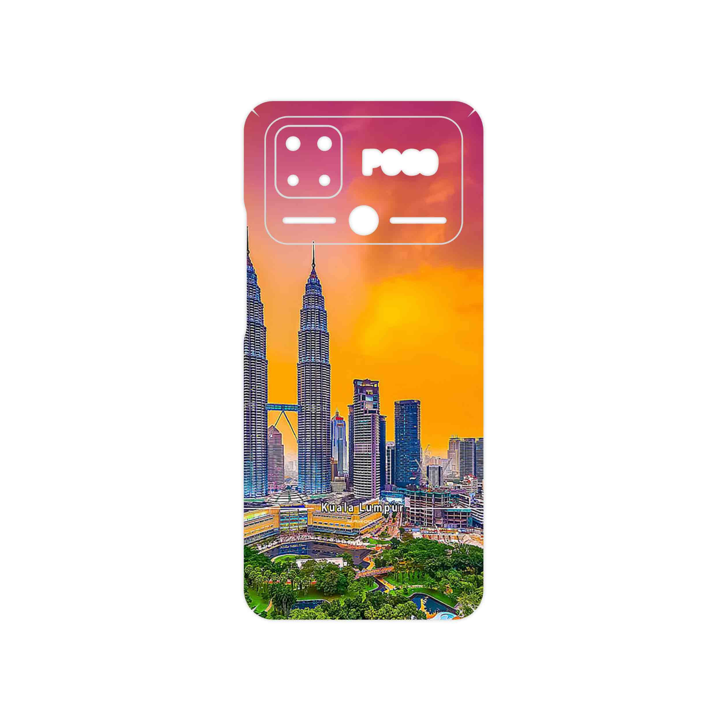 برچسب پوششی ماهوت مدل City of Kuala Lumpur مناسب برای گوشی موبایل شیائومی Poco C40