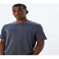 تی شرت یقه پولو خاکستری مردانه BIKE T طرح دار اورجینال Koton