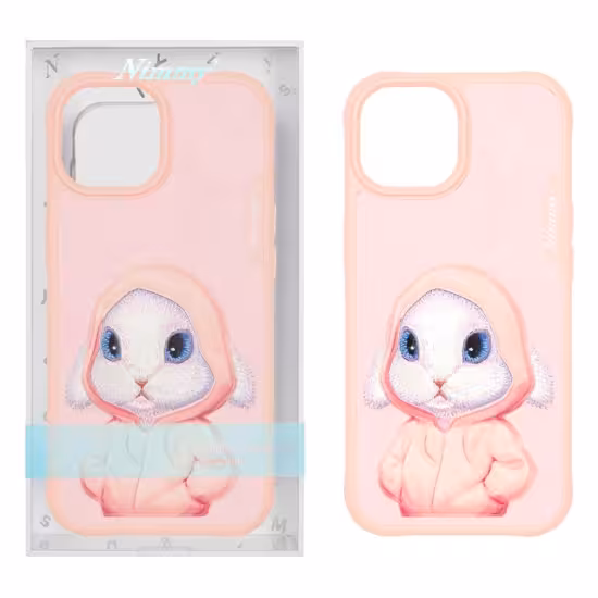 قاب گوشی موبایل نیمی مدل Rabbit گلدوزی برجسته
