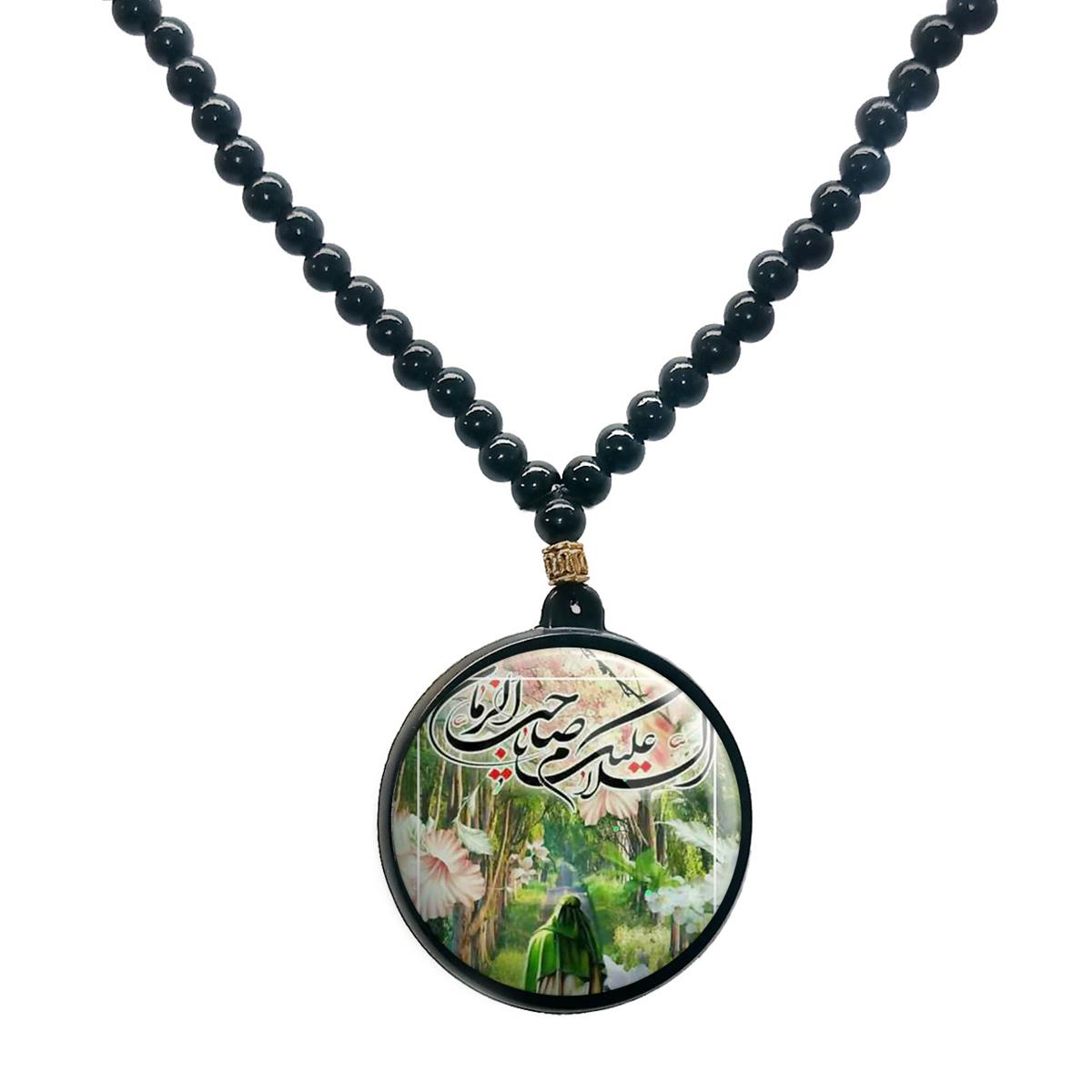 گردنبند پرمانه طرح امام زمان کد pmd.24187 مدل دو طرفه