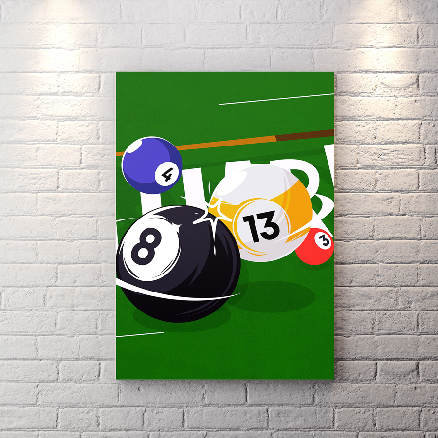 تابلو شاسی طرح بیلیارد WAs-2865