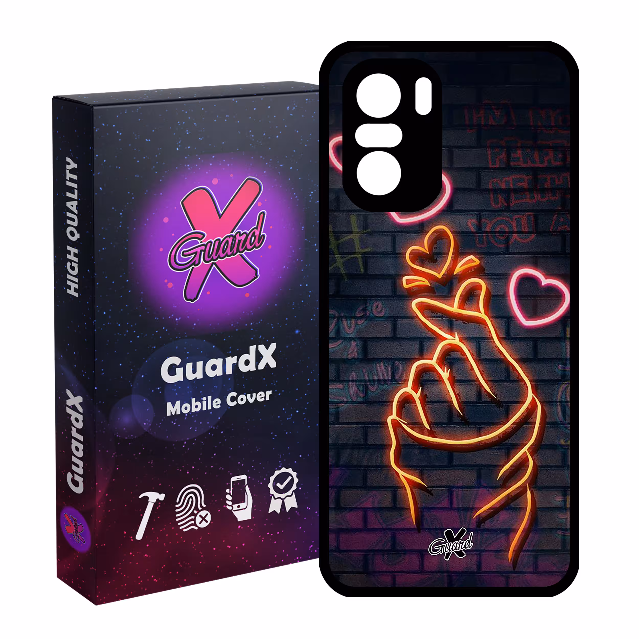 کاور گارد ایکس طرح Love مدل Glass10022 مناسب برای گوشی موبایل شیائومی Poco F3/MI 11X/MI 11X Pro/Redmi K40/K40 Pro