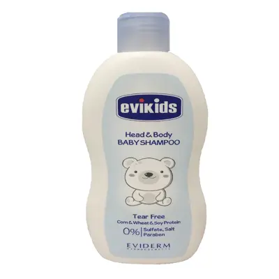 شامپو سر وبدن کودک اویدرم مدل evikids حجم 200 میلی لیتر
