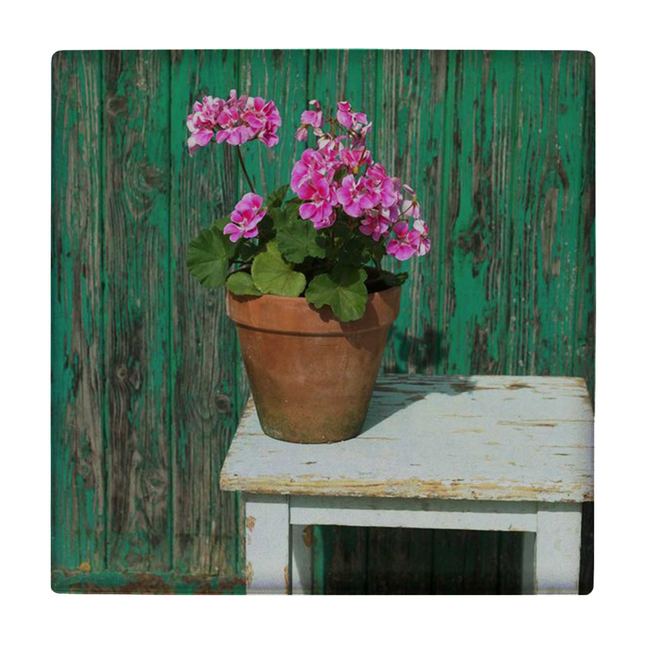 کاشی طرح گلدان شمعدانی کد wk660