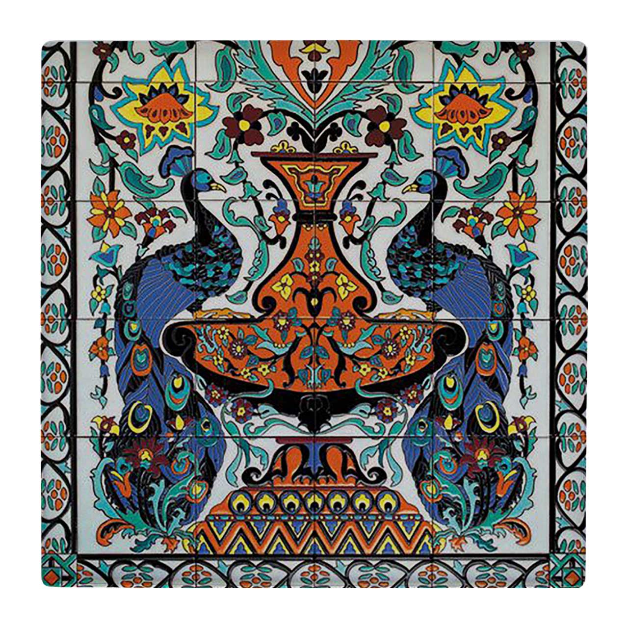 زیر لیوانی  طرح دو طاووس کد    4793672_3469