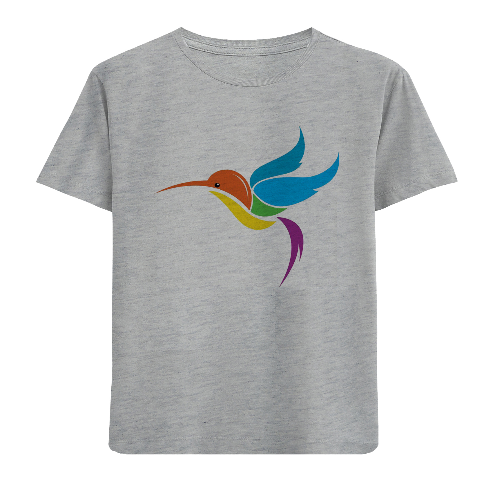 تی شرت آستین کوتاه بچگانه مدل پرنده D126